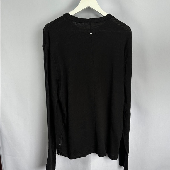 rag & bone Black Long Sleeve Henley - Picture 8 of 10